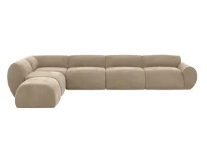 Malmo Muse Soft Brown Sofa - 6 Seater LAF Terminal by James Lane, a Sofas for sale on Style Sourcebook