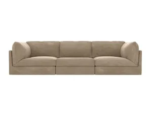 Finley Muse Soft Brown Modular Sofa - 3 Seater by James Lane, a Sofas for sale on Style Sourcebook