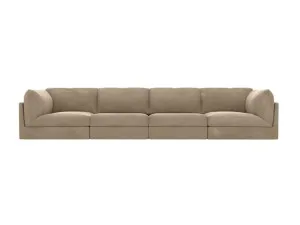Finley Muse Soft Brown Modular Sofa - 4 Seater by James Lane, a Sofas for sale on Style Sourcebook