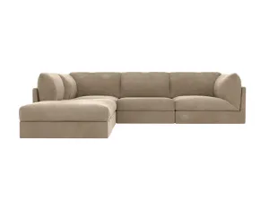 Finley Muse Soft Brown Modular Sofa - 5 Seater LAF Terminal by James Lane, a Sofas for sale on Style Sourcebook