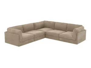 Finley Muse Soft Brown Corner Sofa - 5 Seater by James Lane, a Sofas for sale on Style Sourcebook