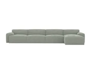 Copenhagen Avon Sage Sofa - 4 Seater RAF Chaise by James Lane, a Sofas for sale on Style Sourcebook