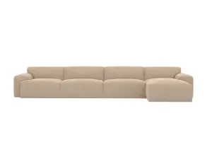 Copenhagen Muse Driftwood Sofa - 4 Seater RAF Chaise by James Lane, a Sofas for sale on Style Sourcebook