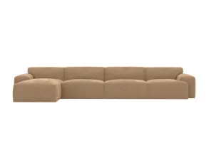 Copenhagen Avon Honey Sofa - 4 Seater LAF Chaise by James Lane, a Sofas for sale on Style Sourcebook