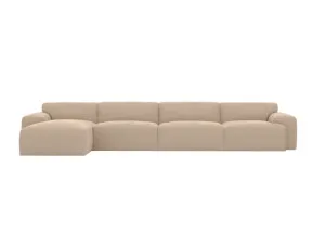 Copenhagen Muse Driftwood Sofa - 4 Seater LAF Chaise by James Lane, a Sofas for sale on Style Sourcebook