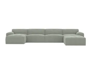 Copenhagen Avon Sage Sofa - 5 seater U Shaped Modular with LAF Chaise by James Lane, a Sofas for sale on Style Sourcebook