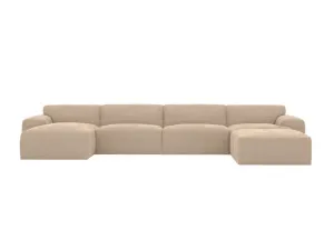Copenhagen Muse Driftwood Sofa - 5 seater U Shaped Modular with LAF Chaise by James Lane, a Sofas for sale on Style Sourcebook