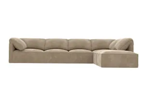 Kai Muse Soft Brown Modular Sofa - 5 Seater and Ottoman by James Lane, a Sofas for sale on Style Sourcebook