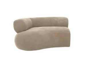 Colette Muse Soft Brown 1.5 Seater Left Arm Facing Chair Module by James Lane, a Sofas for sale on Style Sourcebook