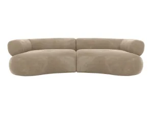 Colette Muse Soft Brown Sofa - 3 Seater by James Lane, a Sofas for sale on Style Sourcebook