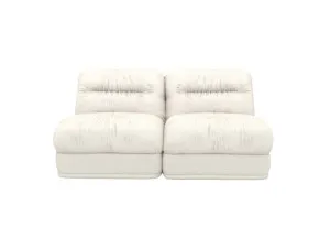 Reva Boucle Ivory 2 Seater Modular Sofa by James Lane, a Sofas for sale on Style Sourcebook