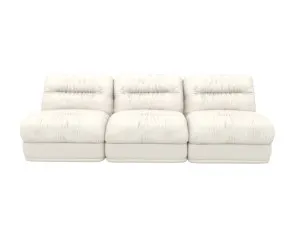 Reva Boucle Ivory 3 Seater Modular Sofa by James Lane, a Sofas for sale on Style Sourcebook