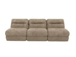 Reva Muse Soft Brown 3 Seater Modular Sofa by James Lane, a Sofas for sale on Style Sourcebook