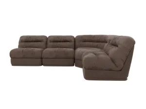 Reva Muse Mink 4 Seater Modular Corner Sofa by James Lane, a Sofas for sale on Style Sourcebook