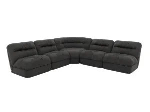 Reva California Charcoal 5 Seater Modular Corner Sofa by James Lane, a Sofas for sale on Style Sourcebook