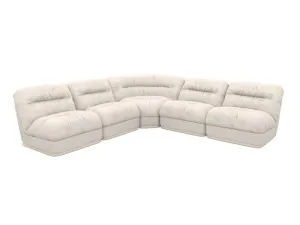 Reva Kent Bisque 5 Seater Modular Corner Sofa by James Lane, a Sofas for sale on Style Sourcebook