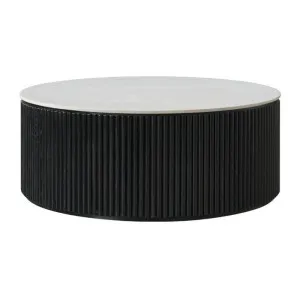 Ares Coffee Table Black Marble Round by James Lane, a Coffee Table for sale on Style Sourcebook