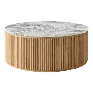 Ares Violetta Marble Natural Coffee Table Round by James Lane, a Coffee Table for sale on Style Sourcebook