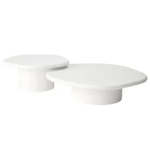 Chord Coffee Table White Set of 2 Medium & Large by James Lane, a Coffee Table for sale on Style Sourcebook