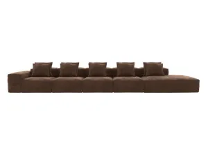 Riley Muse Chocolate Modular Sofa Right Terminal - 6 Seater by James Lane, a Sofas for sale on Style Sourcebook