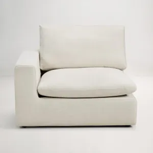 Hudson Left Arm - Luxe Natural by Lounge Lovers, a Sofas for sale on Style Sourcebook