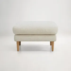 Tilly Ottoman - Panama Ivory/Natural Leg by Lounge Lovers, a Sofas for sale on Style Sourcebook