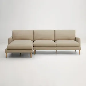 Tilly Left Chaise Sofa - Porto Almond/Natural by Lounge Lovers, a Sofas for sale on Style Sourcebook