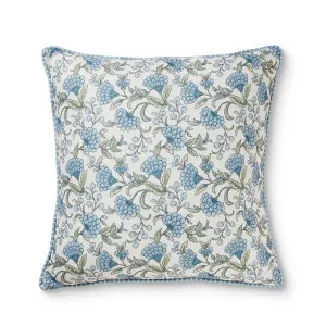 Georgia Blue/Green Reversible Linen Cushion by Madras Link, a Cushions, Decorative Pillows for sale on Style Sourcebook