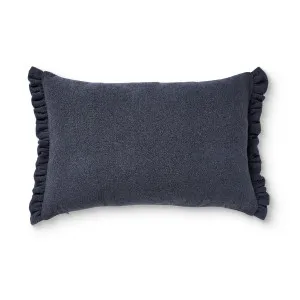 Willa Navy Frill Cushion 40x60cm by Madras Link, a Cushions, Decorative Pillows for sale on Style Sourcebook