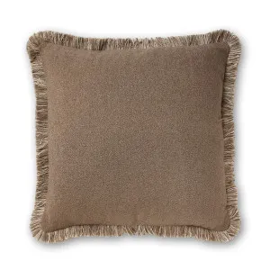Margot Truffle Fringe Cushion 50cm x 50cm by Madras Link, a Cushions, Decorative Pillows for sale on Style Sourcebook
