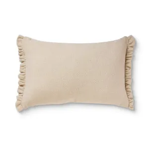 Willa Cream Frill Cushion 40x60cm by Madras Link, a Cushions, Decorative Pillows for sale on Style Sourcebook