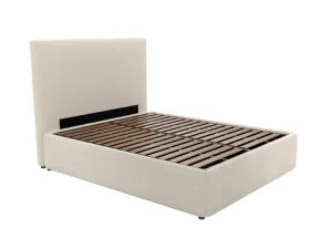 Havana Leo Gas Lift Bed Muse Flax Double by James Lane, a Beds & Bed Frames for sale on Style Sourcebook