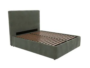 Havana Leo Gas Lift Bed Tribute Dark Jade Queen by James Lane, a Beds & Bed Frames for sale on Style Sourcebook