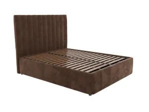 Valor Leo Gas Lift Bed Muse Chocolate Queen by James Lane, a Beds & Bed Frames for sale on Style Sourcebook