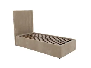 Valor Leo Gas Lift Bed Muse Soft Brown King Single by James Lane, a Beds & Bed Frames for sale on Style Sourcebook