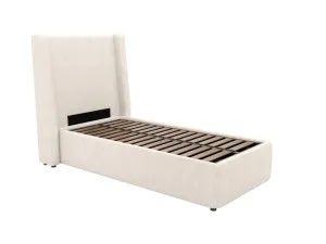 Wing Leo Gas Lift Bed Noa Fog Single by James Lane, a Beds & Bed Frames for sale on Style Sourcebook