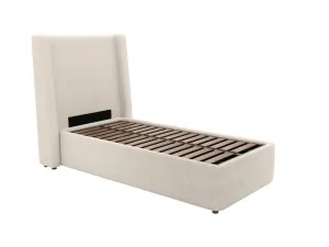 Wing Leo Gas Lift Bed View Cream Single by James Lane, a Beds & Bed Frames for sale on Style Sourcebook