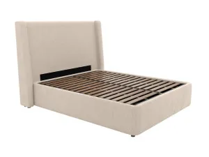 Wing Leo Gas Lift Bed Avon Taupe Double by James Lane, a Beds & Bed Frames for sale on Style Sourcebook