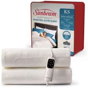 Sunbeam Sleep Perfect Anti Bacterial King Single Heated Electric Blanket BLA6331 by Sunbeam, a Bedding for sale on Style Sourcebook