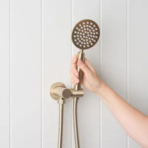 Round Shower Hose + Sprayer Warm Brushed Nickel by Yabby by Yabby, a Shower Heads & Mixers for sale on Style Sourcebook