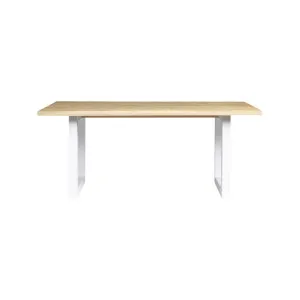 Bronte 180cm Dining Table - Brushed/White by Lounge Lovers, a Dining Tables for sale on Style Sourcebook