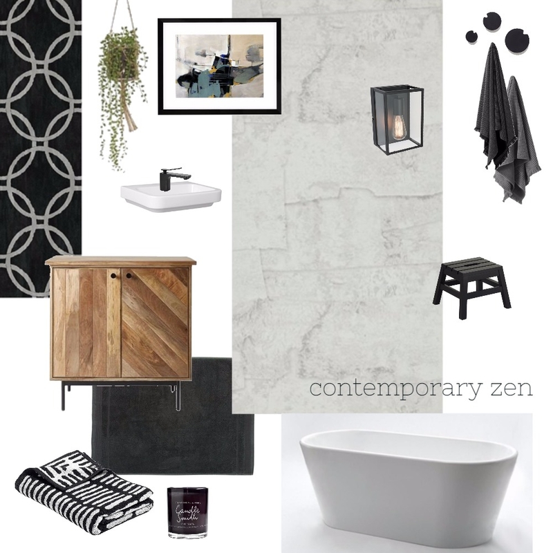 Contemporary Zen Mood Board by Brooke Fiddaman on Style Sourcebook