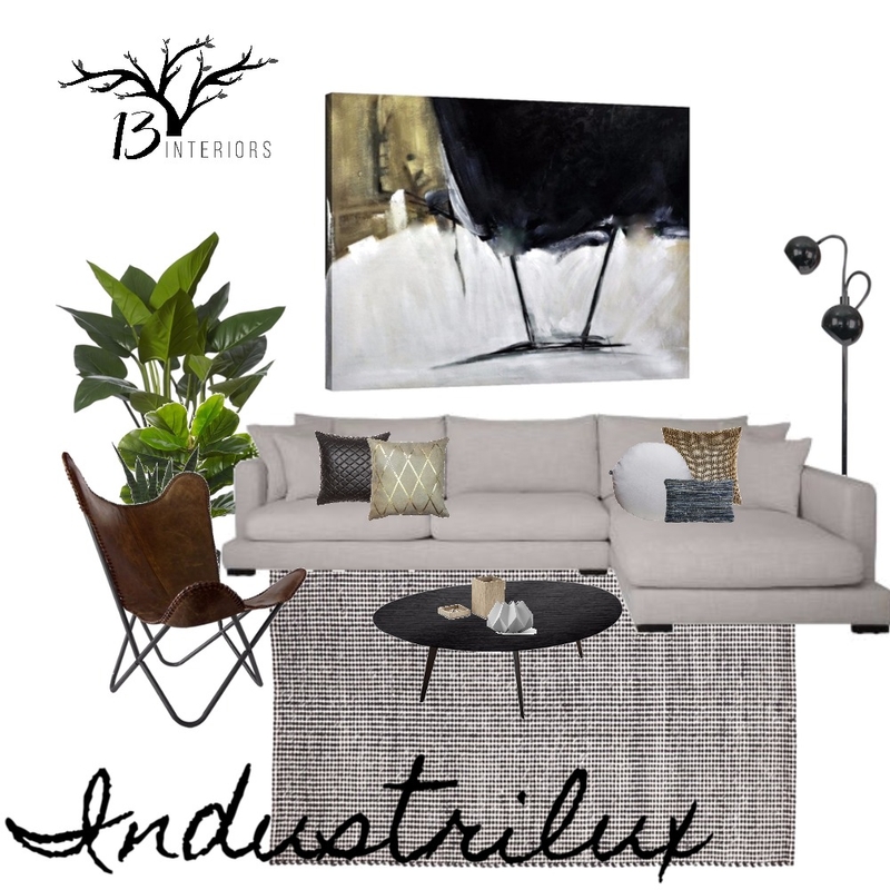 Lounge Room- Industrilux Style Mood Board by 13 Interiors on Style Sourcebook