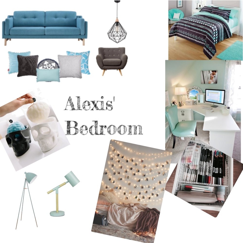 Alexis's Blue bedroom Mood Board by Evangeezy on Style Sourcebook