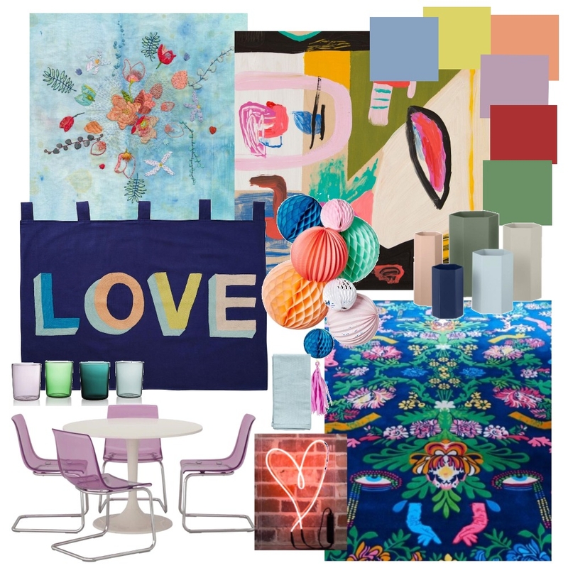 Rainbow Mood Board by harriehighpants on Style Sourcebook