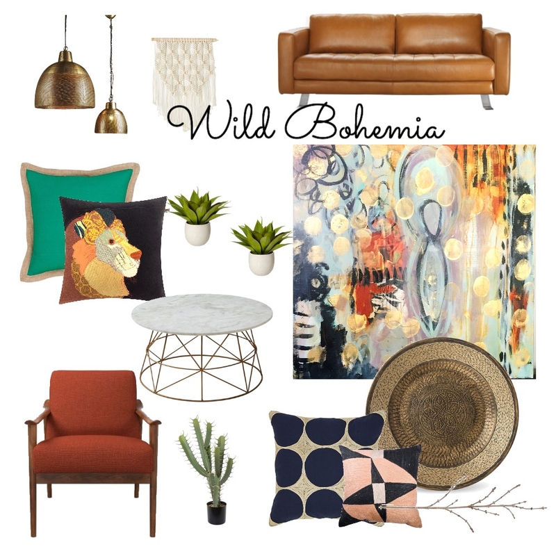 Wild Bohemia Mood Board by GreenStudioBlue on Style Sourcebook