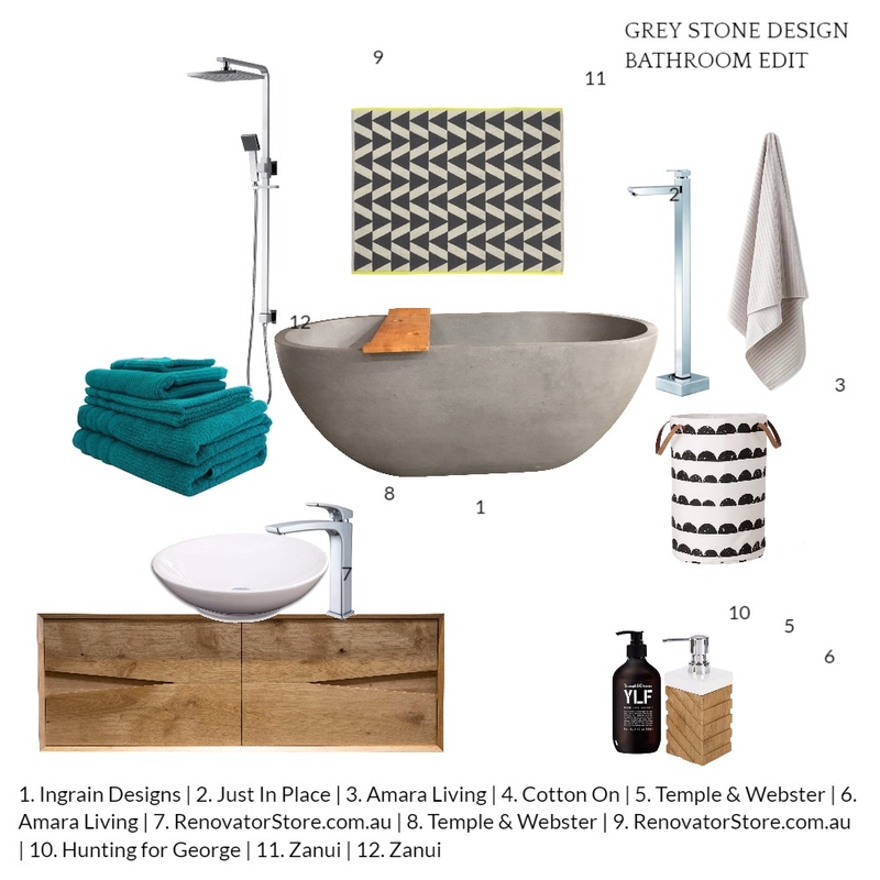 BATHROOM Mood Board by Greystonedesign on Style Sourcebook