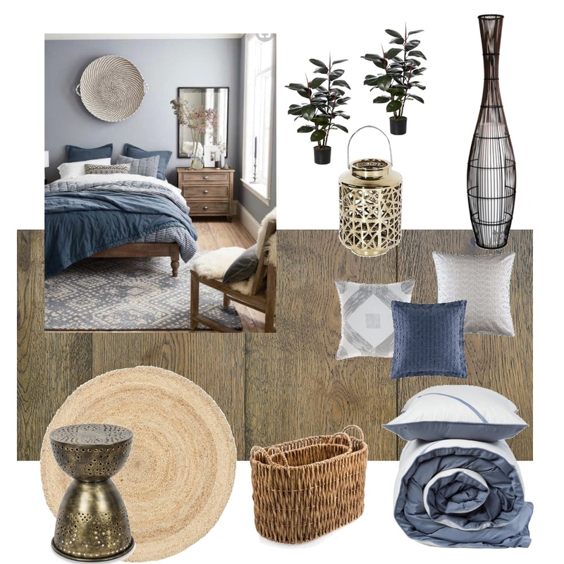 camera legno blu grigio Mood Board by E.P.T. on Style Sourcebook