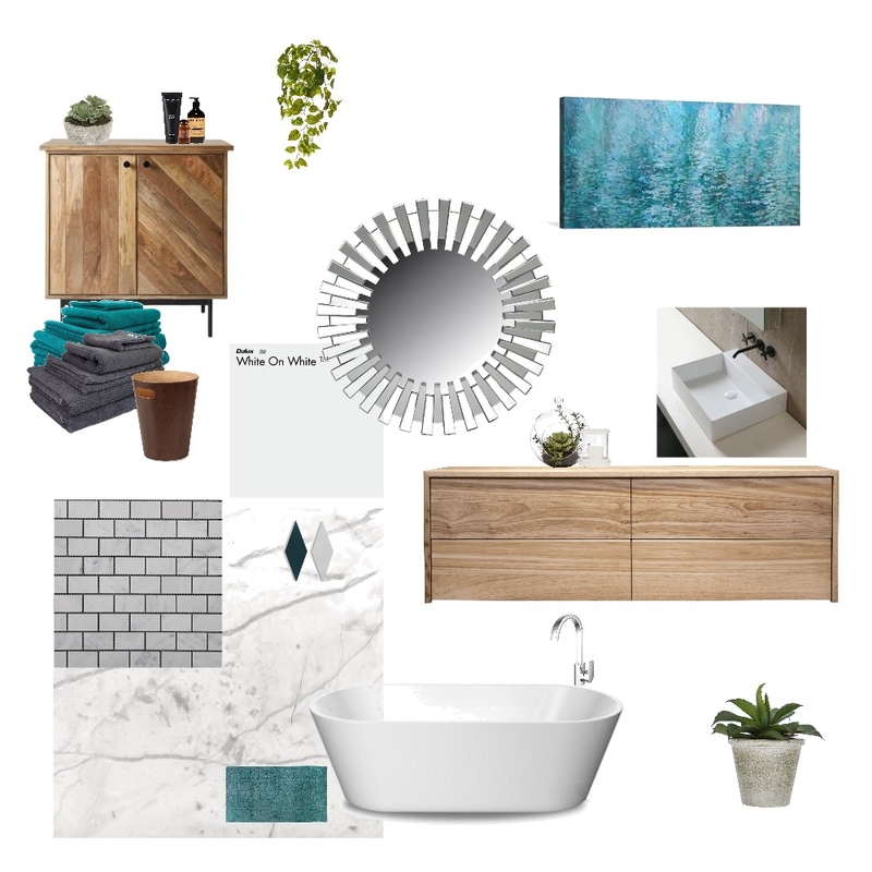 Scandi Bathroom Mood Board by LesleyTennant on Style Sourcebook