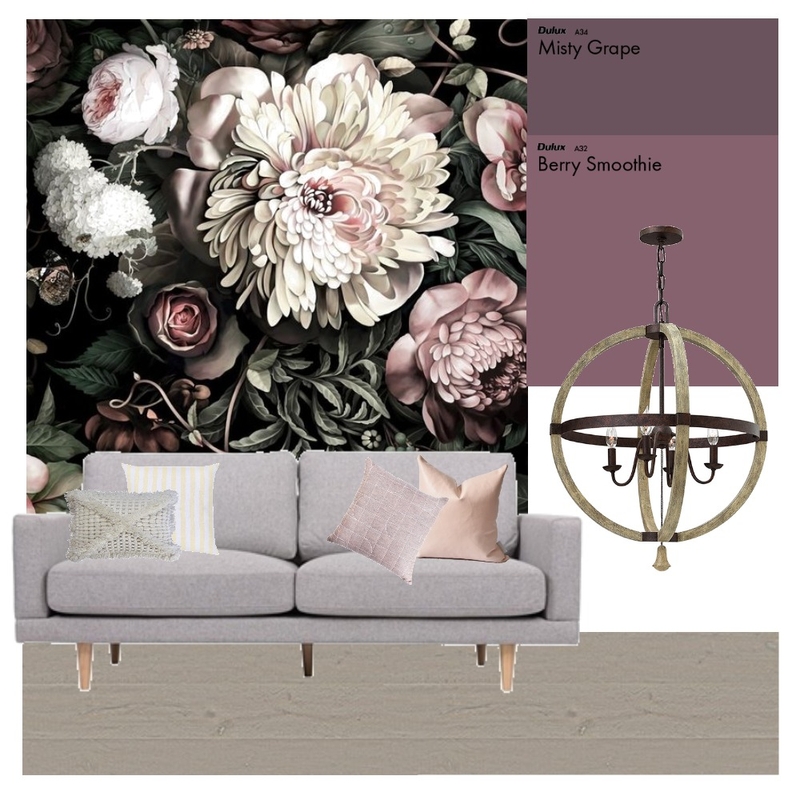 Bold Floral Mood Board by EmeraldandOchre on Style Sourcebook